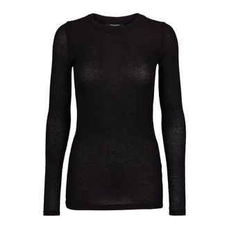 Bruuns Bazaar Magliette nera a maniche lunghe Top - - Tops - Donna - Nero - M