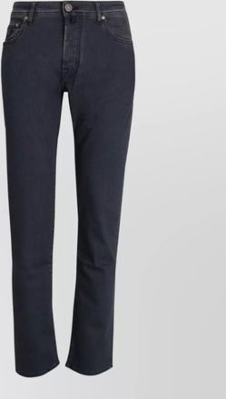 Jacob Cohen straight leg trousers five pockets belt loops