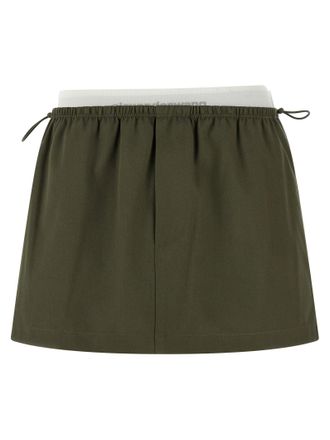 Alexander Wang Womens Double Layer Waist Skirt