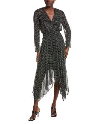 Maje Handkerchief Midi Dress