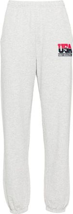 Sporty & Rich Elastische Broek - Dames - Sweatpants - Grijs - XS - Katoen - Broeken
