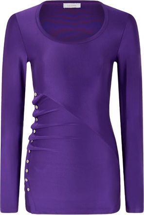 Paco Rabanne Top drappeggiato - Viola