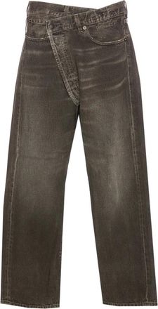 R13 Straight Fit Jeans, female, Gray, W30, Crossover Jeans
