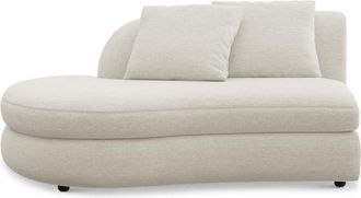 Castlery Fable Left Chaise Customized, Performance Classic Twill, Cream, Spill Resistant, Ultra Deep Seats for Castlery Chairs