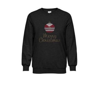 Only Carmakoma kersttrui zwart met pailletten