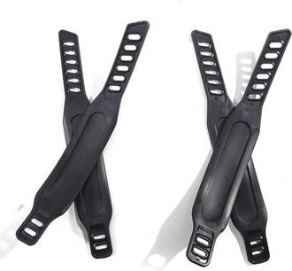 OEM Correas Para Pedales De Bicicleta - Neum&aacute;ticos Para Bicicleta Est&aacute;tica - Entrenamiento En Casa - Longitud Ajustable - 2 Pares - Negro