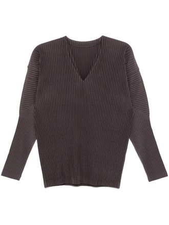 Homme Plissé Issey Miyake Mc December T-shirt - men - Polyester - 2 - Neutrals