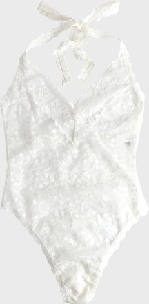 Hanky Panky I Do Scalloped Shimmer Lace Bodysuit