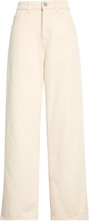 R&oacute;he Bruun High Waist Baggy Wide Leg Jeans in Ecru at Nordstrom, Size 32