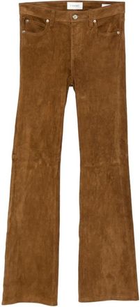 Frame Denim The Rodeo Suede Flared Trousers