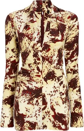 Proenza Schouler Adela printed blouse - Yellow