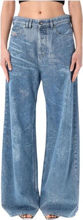 Diesel 1996 D-Sire Jeans - Dames - Loose Fit Jeans - Blauw - W27 - Denim - Jeans