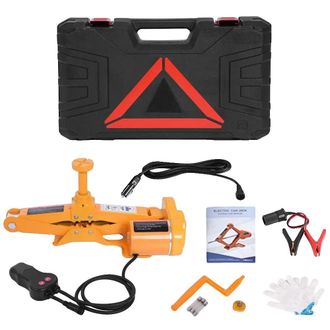 OEM Gato El&eacute;ctrico Para Coche, 12 V, Capacidad De 3 Toneladas, Rango De Elevaci&oacute;n De 12 A 35 Cm, Corriente M&aacute;xima De 15 A, Dise&ntilde;o Compacto