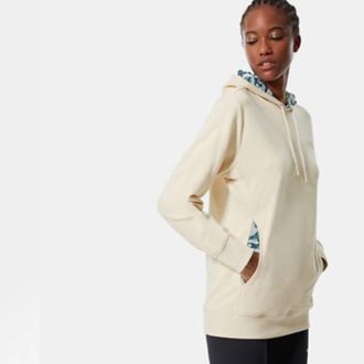 The North Face Liberty Hoodie Womens Bleached Sand Ribbed Trim GBO2699
