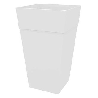 Bloem 25 Inch Tall Finley Tapered Square Planter, Casper White at Nordstrom