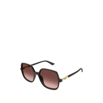 Chlo&eacute; Geometric Sunglasses - female - Chlo&eacute; - Sunglasses - Brown - 55 MM - Accessories
