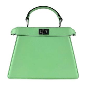 Fendi Pre-owned Handbags, female, Green, Size: ONE SIZE Pre-owned Vintage Shoulder Bag