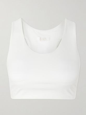 Eres Reggiseno Sportivo Cut-out In Jersey Stretch Con Ricamo Marie-jos&eacute; - Bianco