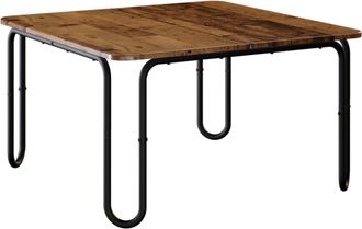 vidaXL Mesa De Centro Madera Envejecida 79,5 X 79,5 X 45 Cm Vidaxl