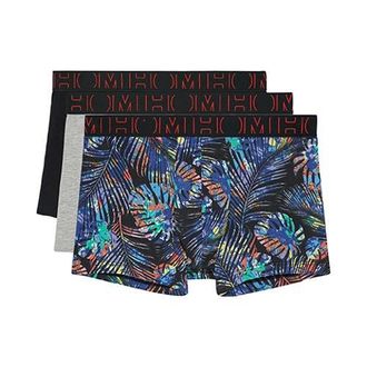 HOM Jorge 2 Boxer Briefs 3-Pack in Black/Floral Print/grey at Nordstrom, Size Xx-Large