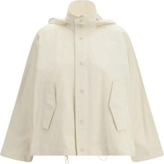 Fabiana Filippi Waterdichte Jas - Dames - Regenjassen - Beige - XS - Katoen - Jassen