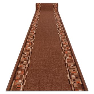 RugsX Rugsx - Alfombra De Pasillo Con Refuerzo De Goma Bombay Marr&oacute;n 100cm Brown 100x1150 Cm