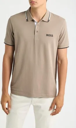 BOSS Paddy Pro Performance Polo in Light/pastel Green at Nordstrom, Size Xx-Large
