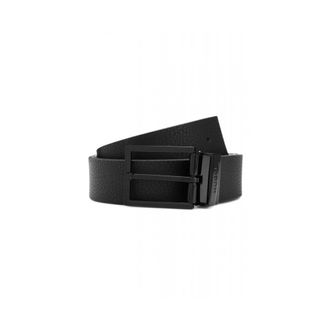 HUGO BOSS Accessoires, Heren, Zwart, ONE Size, Leer, Leren Riem