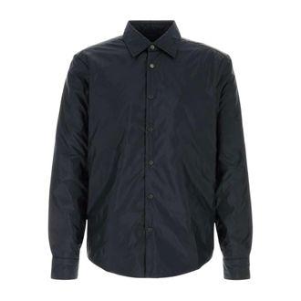 HUGO BOSS Hugo, Light Jackets, male, Blue, Size: XL Luke Shirt