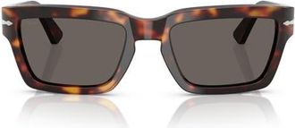 Persol 55mm Rectangular Sunglasses in Havana at Nordstrom