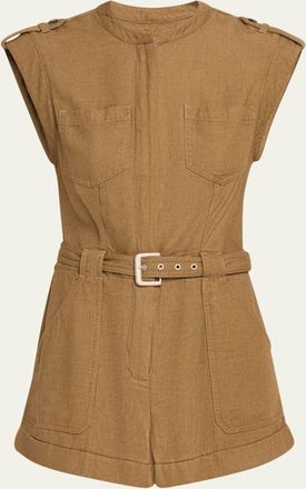 SIMKHAI Tinka Belted Romper