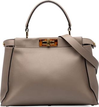 Fendi Pre-owned Fendi Medium Leather Peekaboo Iconic Satchel Ladies ZGWAGNP84UL0DAFO
