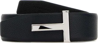 Tom Ford Midnight Blue Leather Reversible Belt