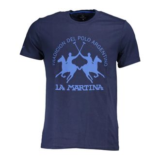 La Martina La Martina, T-Shirts, male, Blue, Size: XL Short Sleeve T-Shirt