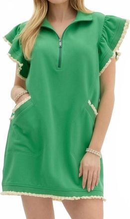 Entro Kelly Dress In Green