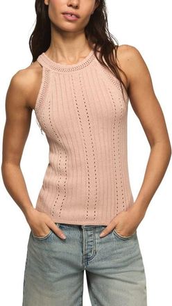 Lucky Brand Pointelle Sweater Tank in Rose Smoke at Nordstrom, Size X-Small