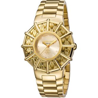 Roberto Cavalli by Franck Muller Quartz Champagne Dial Ladies Watch CWLFBF-IFAAR-FM119