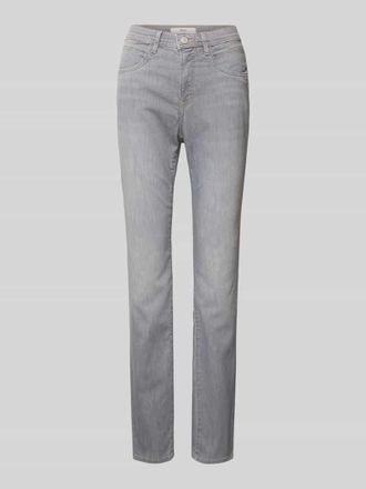Brax Brax Slim Fit Jeans mit Gürtelschlaufen Modell STYLE.MARY in Hellgrau, Größe 34K
