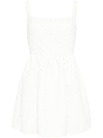 Sachin & Babi Mini-jurk verfraaid met parel - Wit