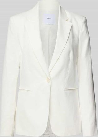 Mango Leinenblazer mit Paspeltaschen Modell BORELI in Offwhite, Größe 36