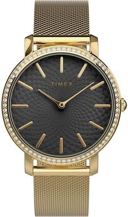 Timex Transcend Celestial Gold-Tone/Black Ladies Watch