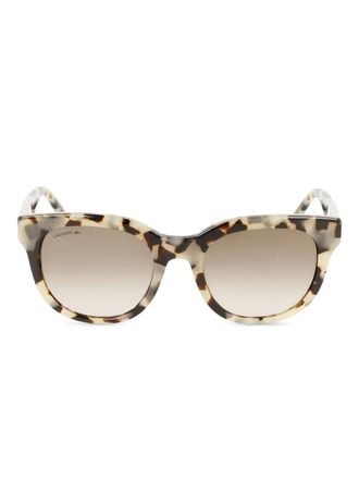 Lacoste tortoiseshell frame sunglasses - Neutrals