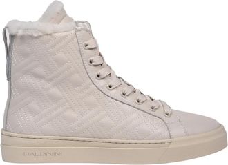 Baldinini Gevulde Nappa Leren Sneaker - Dames - Sneakers - Beige - 38 EU - Leer - Schoenen