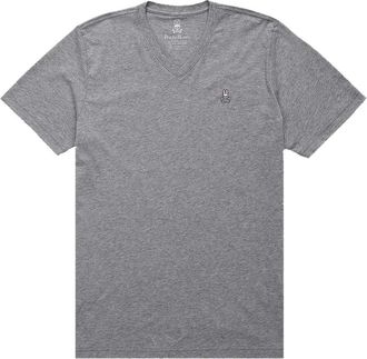 Psycho Bunny T-shirt con scollo a V - Grigio