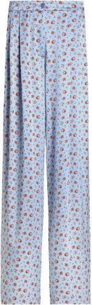 Dolce & Gabbana Broek met bloemenprint - Blauw