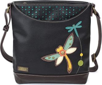 Chala Sweet Messenger Tote Bag - Dragonfly - Black