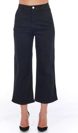 Frankie Morello Cotton Women Cropped Womens Trouser