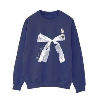 Disney Dames/Dames Minnie Mouse Strik Sweatshirt (Marineblauw/Navy Blue)