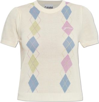 Ganni Mujer, Jerseys, Beige, Talla: M