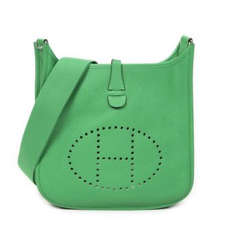 Hermès Pre-owned Womens Evelyne III PM Shoulder Bag - Green - One Size
